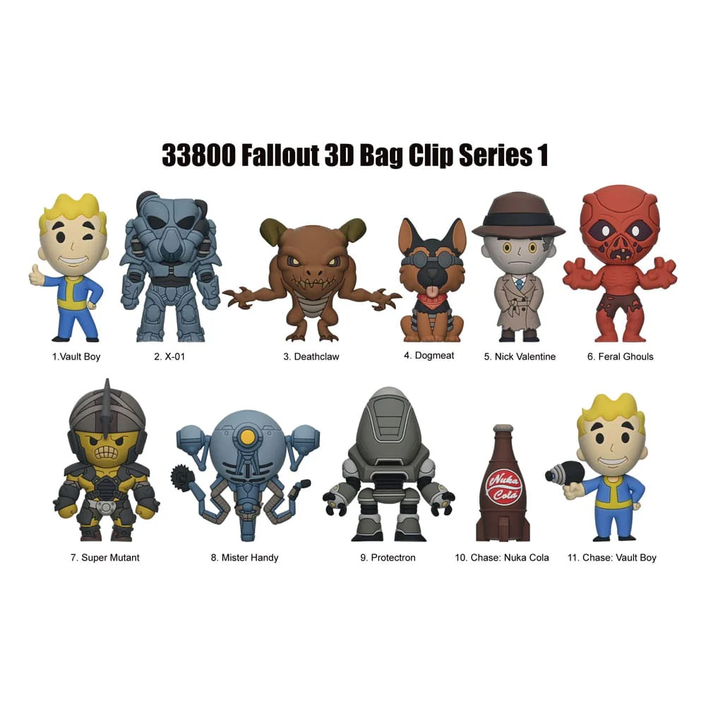 Fallout 3D Foam Bag Clips Series 1 Display (24) | Kamiko
